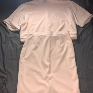 Two piece skirt set.